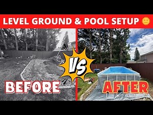🏡 How to Level Ground and Set Up an Above-Ground Pool - Step-by-Step Guide 🌞 | Frank's Handyman