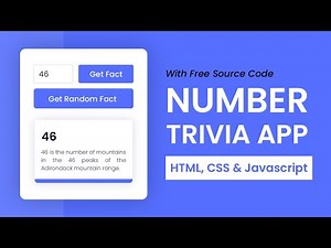 Number Trivia App | Javascript Project |HTML, CSS & Javascript