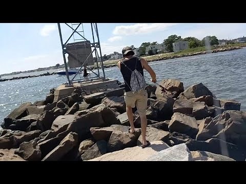 Fishing At Gulf Beach - Milford, Connecticut!