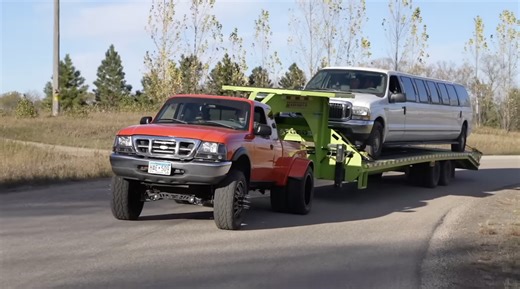 Cheap Ford Ranger Dually Build Shockingly Tows Excursion Limo - Ford-Trucks.com