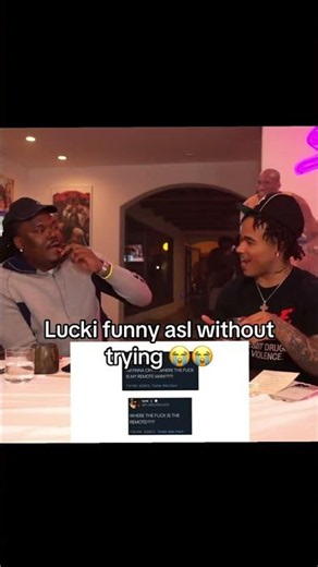 Lucki is actually funny lmao #shorts