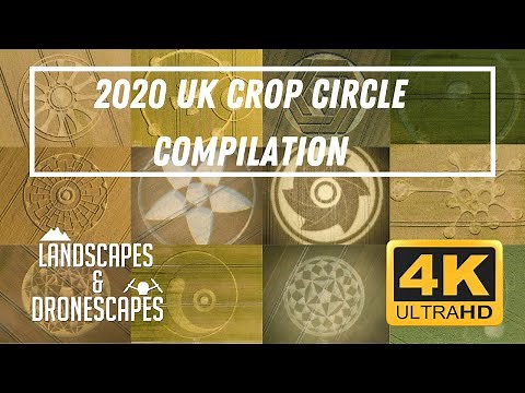 2020 UK Crop Circle Drone Compilation [4K]