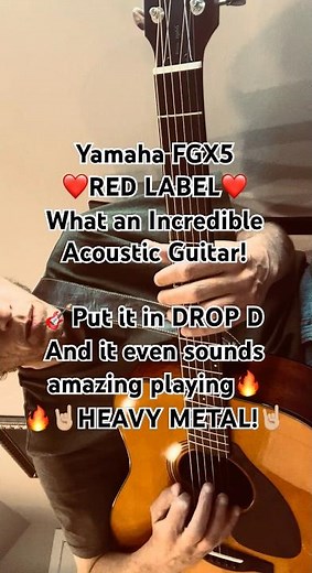 The Yamaha FGX5 is So Amazing It Even Sounds Good Playing Heavy Metal! #heavymetal #music #guitar