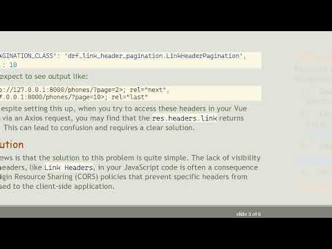 Fixing the Issue of Link Headers Not Displaying in Django and Vue.js Applications