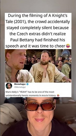 During A Knight’s Tale (2001), Paul Bettany’s Speech Ended in Complete Silence 😂