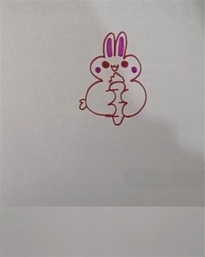 Easy rabbit 🐰 drawing / rabbit art ideas / step by step rabbit drawing using numbers