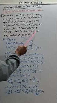 Calculus । AOD । Rate of Change । #12th #maths #boardexam