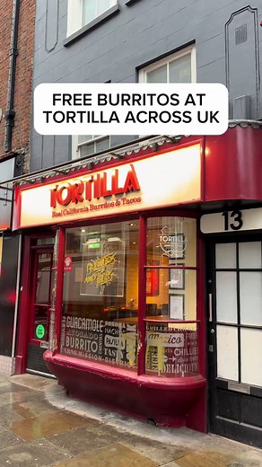 Free Burritos Thursday April 2nd at Tortilla