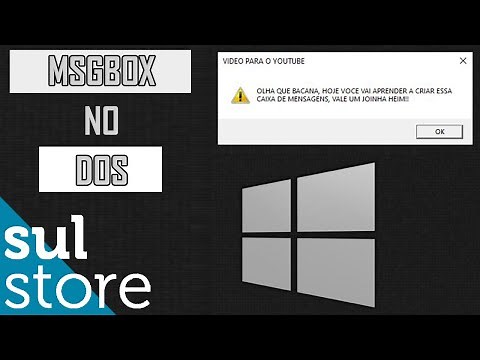 How to display messages using MSGBOX within the CMD DOS command prompt.