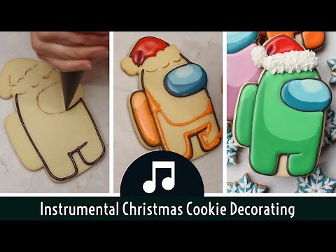 Decorated Among Us Cookies for Christmas - How to make character cookies - DIY Christmas Cookies