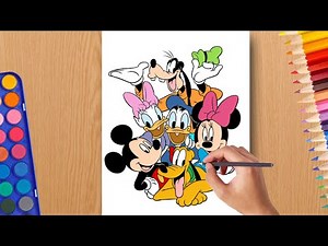 Drawing Mickey mouse clubhouse characters Mickey mouse Friends Drawing