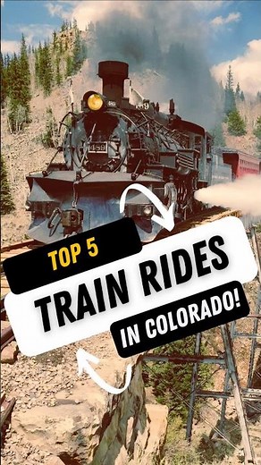 Top 5 Most Scenic Train Rides in Colorado 🚂 #travel #train #colorado