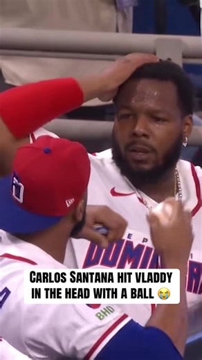 Vladdy Takes a Hard Hit: Carlos Santana's Mistake