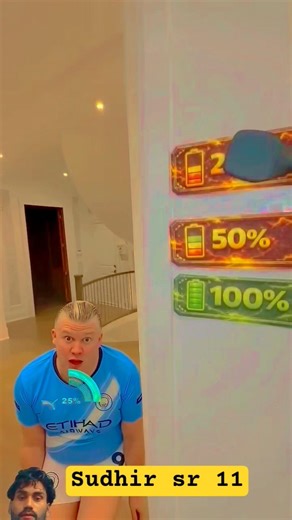 Fat Erling Haaland Does The Battery Trend ? 😨😱