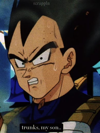 trunks looked so happy talking about his dad ❤️‍🩹 bulma never got to see that version of vegeta #dbz #sadedit #trunks #fyp #anime dragon ball, fatherson, viral, edit