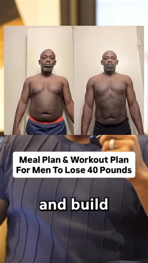 Better You Better Society (Coach Sam) on Instagram: "DM or Comment “COACH” and I’ll build you a personalized nutrition plan and training plan! Meal Plan & Workout Plan For Men To Lose 40 Pounds Breakfast Eggs or egg whites Veggies (spinach, peppers, onions) Optional: small carb (½ cup oatmeal or 1 slice toast) Lunch Grilled chicken, lean beef, or fish Big serving of vegetables Optional carb: ½ cup rice or ½ sweet potato Dinner Protein + vegetables Small carb if you trained that day Snack Fruit P