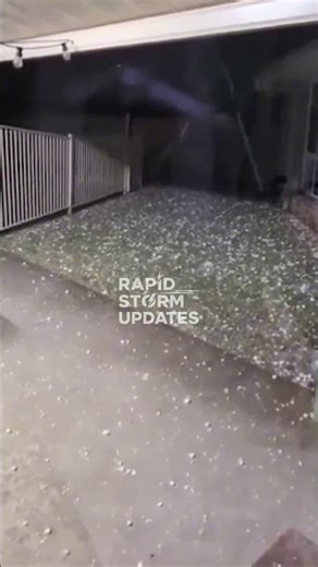 Many in the city of Logan, Australia, saw their homes hit by large hail!