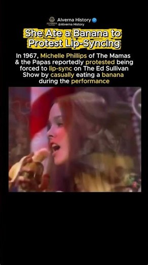 Michelle Phillips Ate a Banana on Live TV 🤯 #history #historia #tv #viral #shorts #viral #vintage