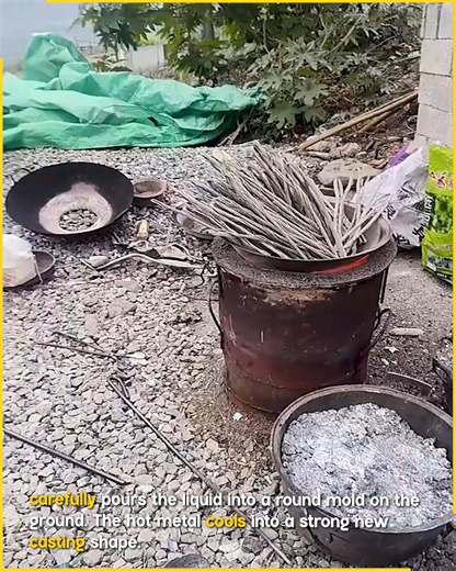 Hot Crucible Casting Process In Action. #MetalCasting #FoundryWork #MoltenMetal #Satisfying | Jogi Jokes