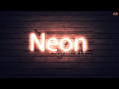 Neon Sign Kit - Free Download After Effect Template
