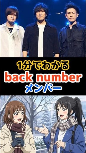 【入門編】1分でわかるback numberメンバー❗️