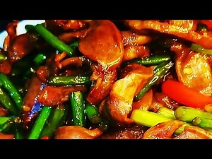 鸡胃和蔬菜 | Easy Chinese stir-fried chicken gizzards with vegetables | Gizzard Stir-Fry WITH VEGETABLES