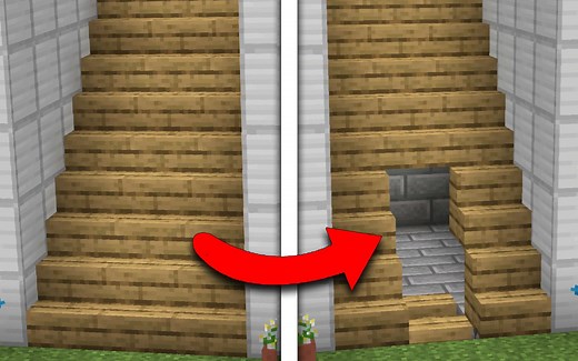 我的世界：把红石融入建筑，简单又实用的隐藏门