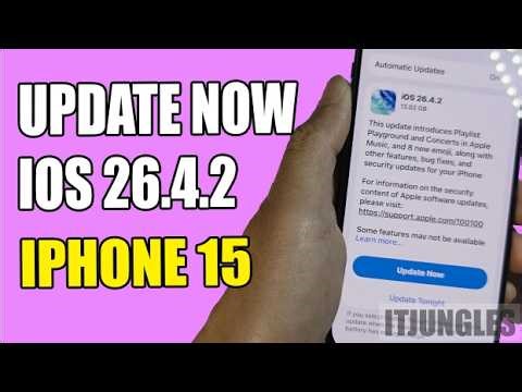 Update Your iPhone 15 to iOS 26.4.2 NOW!