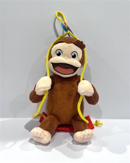 CURIOUS GEORGE Monkey Chimpanzee Plush Doll Animal Small Plush Stuffed Family Toy High 7”,curious George Monkey, Swing, Rainbow Cute Gift - Etsy Canada