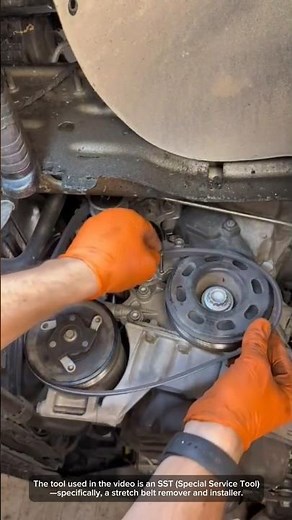 Tips for Installing a Car Stretch Belt #youtubeshorts #satisfying #tools