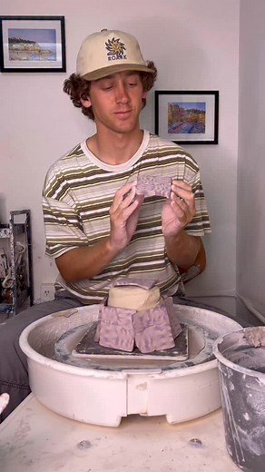 Making my most expensive vase! 👇👇 This piece was so much fun to make! I love how violet looks on clay and I knew I had to make a piece using it. I decided to use a gradient pattern to display the range that violet has. While it is a softer color it can be vibrant or subtle. I love this one and I hope you do too! Let me know what you think! #pottery #clay #artist #creative #results #process | Sunrise Ceramics