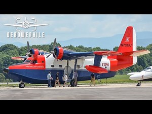 Grumman HU-16C Albatross Startup and Departure from Tri-Cities Airport (KTRI)_13Jun21