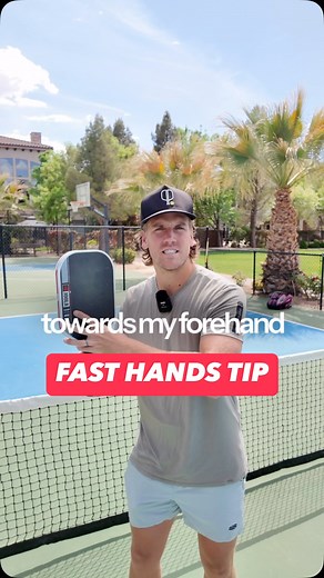 18K views · 437 reactions | Hold the throat of your pickleball paddle to increase speed and avoid loading up too far!  | Pickleball Playbook | Facebook