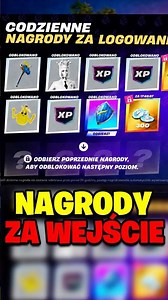 NAGRODY ZA DZIENNE LOGOWANIE DO FORTNITE! #shorts