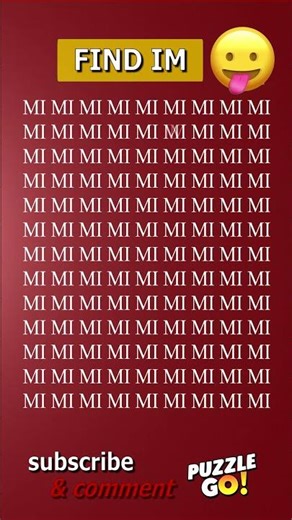 Find IM where? | Brain Teaser IQ Test #shorts #different #puzzles #opticalillusion #quiz