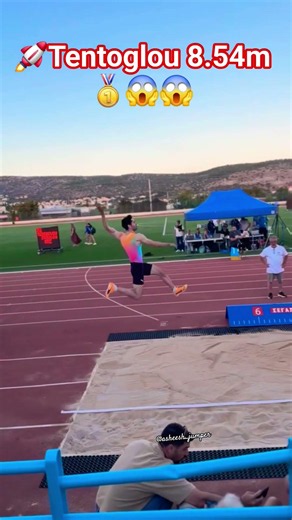 🎯Olympic long jump gold medalist Tentoglou 8.54m jump😱🚀#longjump #jump #record #olympics #goldmedal🥇