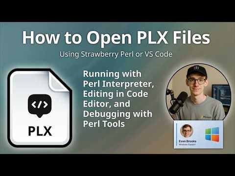 How to Open PLX Files (Perl Executable Script)