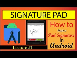 Signature Pad: How to make a Signature Pad in Android Studio Part 1
