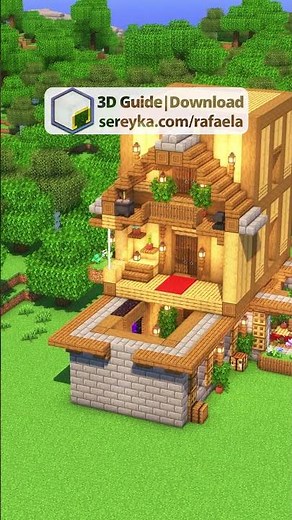 Minecraft Easy Starter House🏡 Download Build Link in bio📝 #minecraft #minecraftbuilding