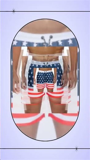 American Flag Swim Shorts