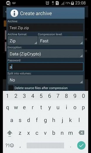 How to Compress and Set Password to Files by ZArchiver