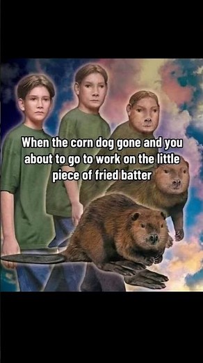 Nibble Nibble #corndog #animorphs #beaver #food #nature #nomnom #memes