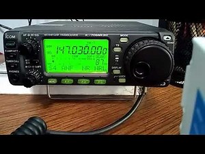 iCom IC 706 Mark II G - 02 - Programming a repeater channel