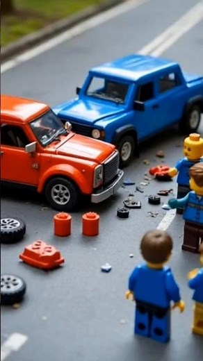 LEGO Car CRASH Compilation! 🚗💥 Smash & Crash Brick Mayhem #shorts