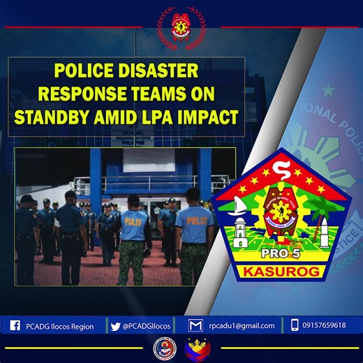 19 reactions | Police disaster response teams on standby amid LPA...