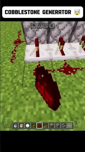 Minecraft automatic cobblestone generator 🤯 #lyricsvideo #shorts