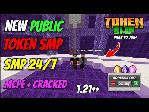 🗡️NEW JOIN PUBLIC TOKEN SMP JAVA + MCPE 24/7 ONLINE SMP ALL VERSION IP/PORT JOIN ‎(TOKEN SMP S1) 🥰