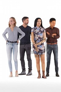 Bundle Standing Animated 001