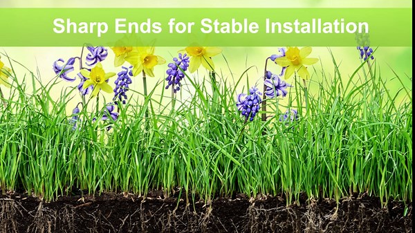 10 Pack Garden Fence Bamboo 10.4 ft (L) x 22.2 in (H) Decorative Garden Fence Animal Barrier Border for Small Rabbit Dog Flower Bed Edging Landscape Fencing for Yard Patio Outdoor, Black