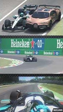 Mercedes F1 2025 vs Bugatti Chiron Pur Sport at Monza
